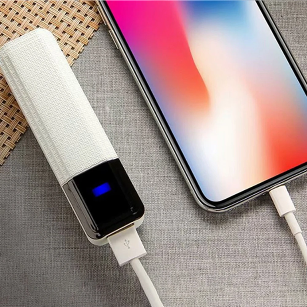 Banco de Energia Portátil 2600mAh: Power Bank de Bolso Ideal para Viagens e Dia a Dia