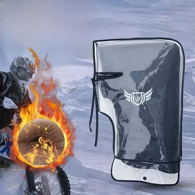 AliExpress NONE Motorcycle Scooter Bicycle Windproof Rainproof Winter Keep Warm Hot Protect Handlebar Handle Large Guard Cover Gloves