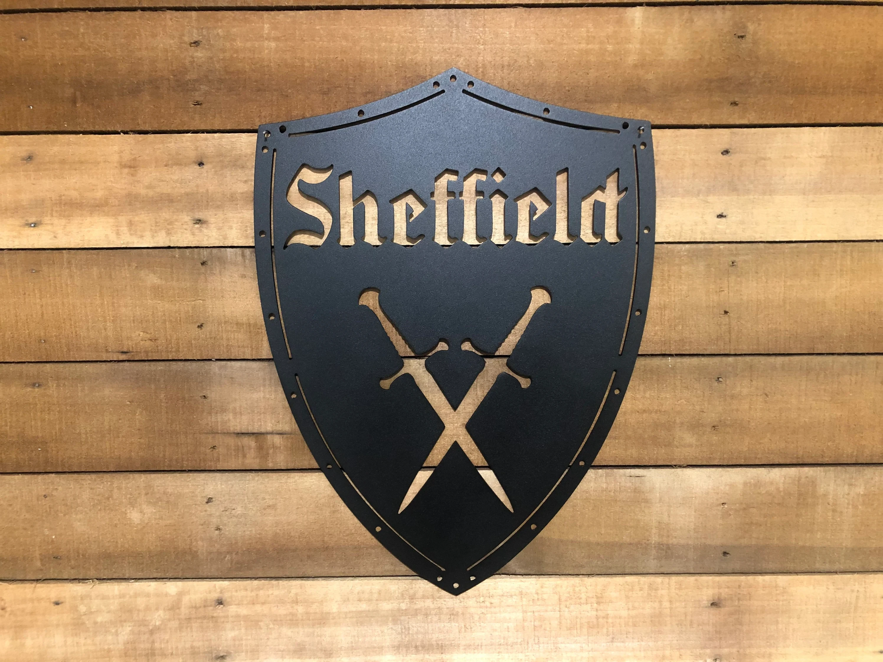 Medieval Monogram Shield, Custom Name Shield, Personalized Knight Shield, Custom Shield Sign, Medieval Decor, Man Cave Art