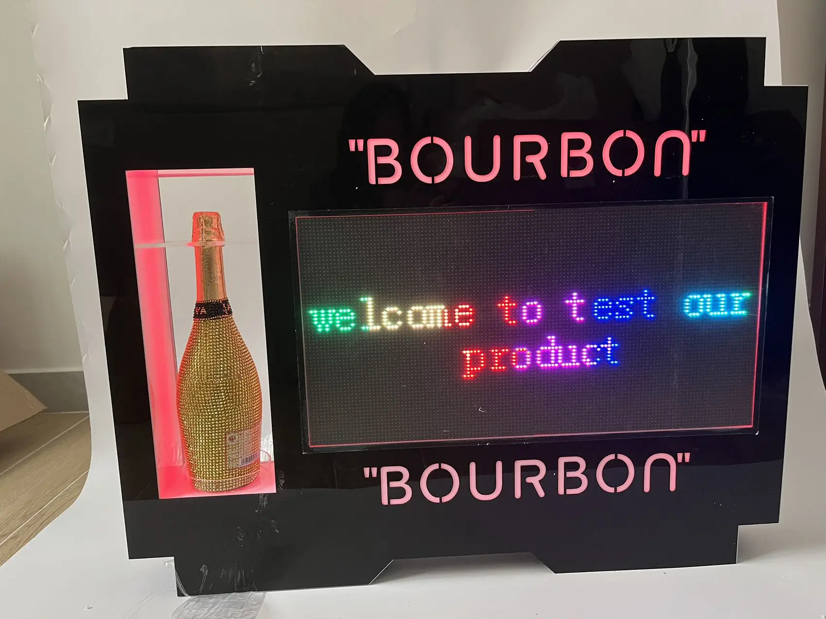 2PCS DIGITAL LED MENSAGEM PLACA E UM BOLO LED PARA NIGHTCLUB