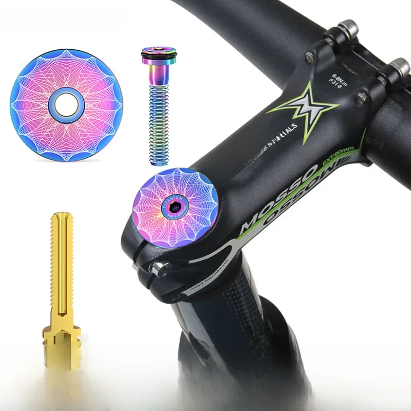 AliExpress Risk Bike Parts Headset Cap Kit M6*30MM Bicycle Stem Bolts Ultralight Hollow Screw Bicycle Headset