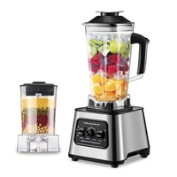 6000W Powerful Blender Mixer Juicer Smoothie Maker Table Blenders 2.5L Container Food Processor Blender Mixer for Ice Nut Fruit