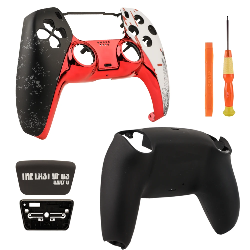 For PS5 DualSense Controller Replacement Housing Shell Kit Accurate Mold No Gap BDM 010/020/030/040/050 DIY Custom Mod Cover