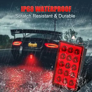 F1 LED Style Lichter Brems Pilot 12V 15LED Hecklichter Auto Flash Reverse Warning Stopp Lampen Sicherheit SUV Moto 8 Hauptverkaufsferrari -Rucksack - №2