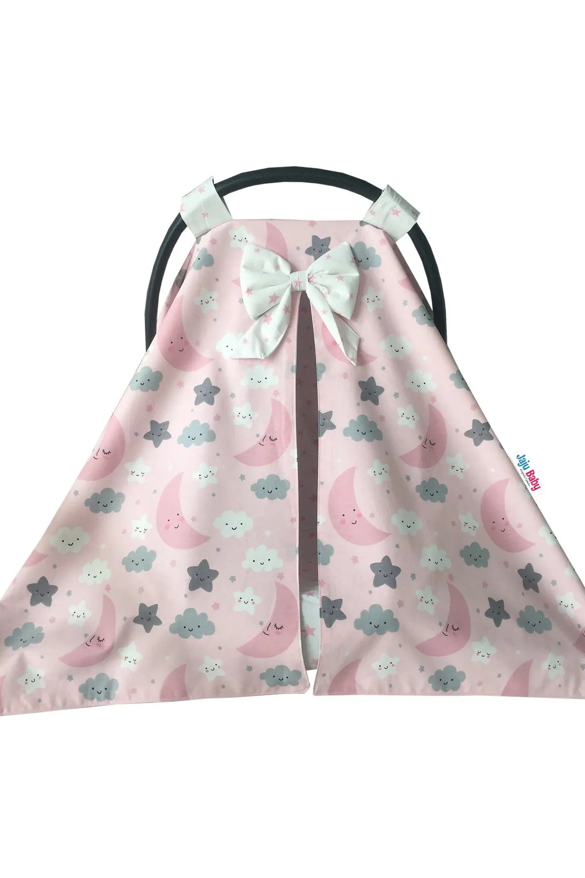 Pink Moon Cloud Patterned Stroller Cover and Inner Sheet