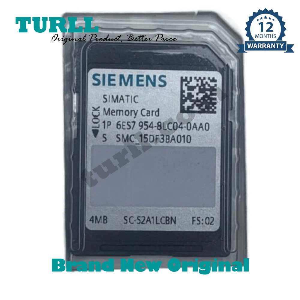 6ES7954-8LC04-0AA0 6ES79548LC040AA0 SIMATIC S7, memory cards for S7-1x 00 CPU/SINAMICS, 3, 3V Flash Original Brand New SIEMENS