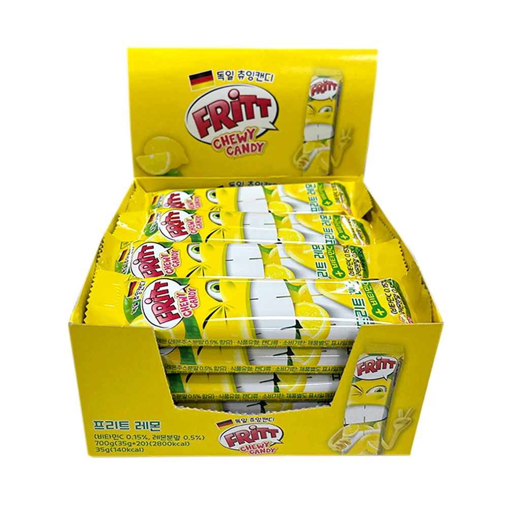 German national snack frat-Chewing Candy Lemon (45g x 20 pieces) contains vitamin C