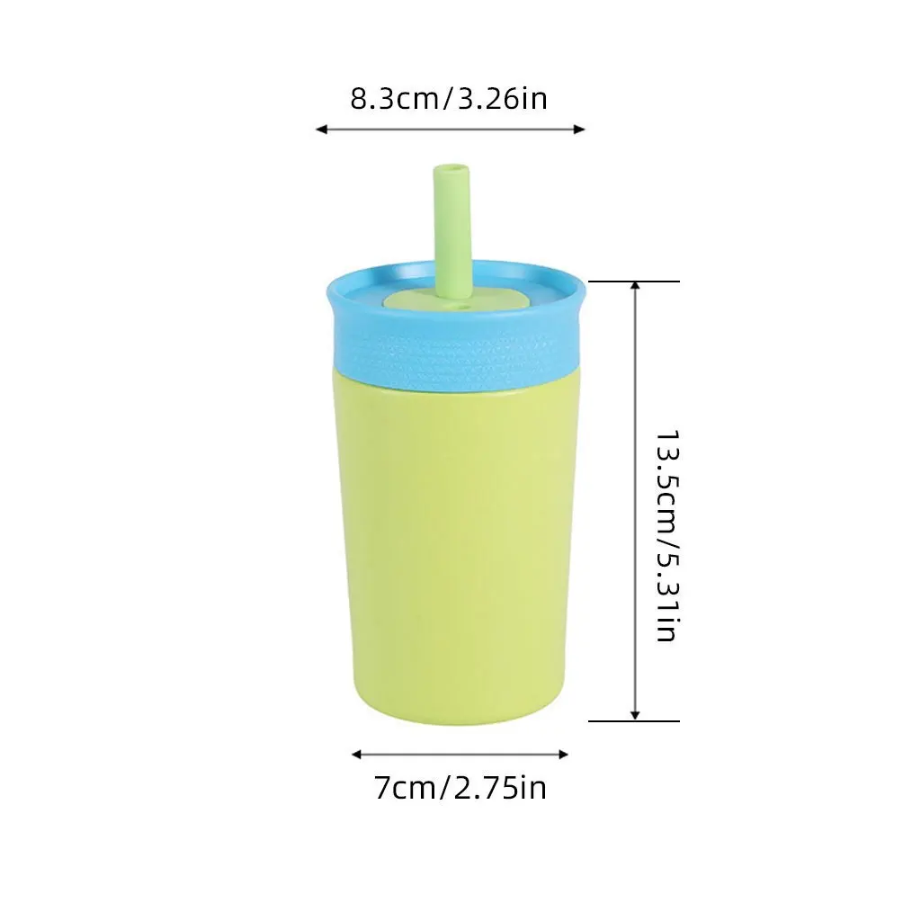 Personalized Kids Tumbler Custom Name Dinosaur Elephant Flower Print Stainless Steel Straw Cup Toddler Birthday Back To School G