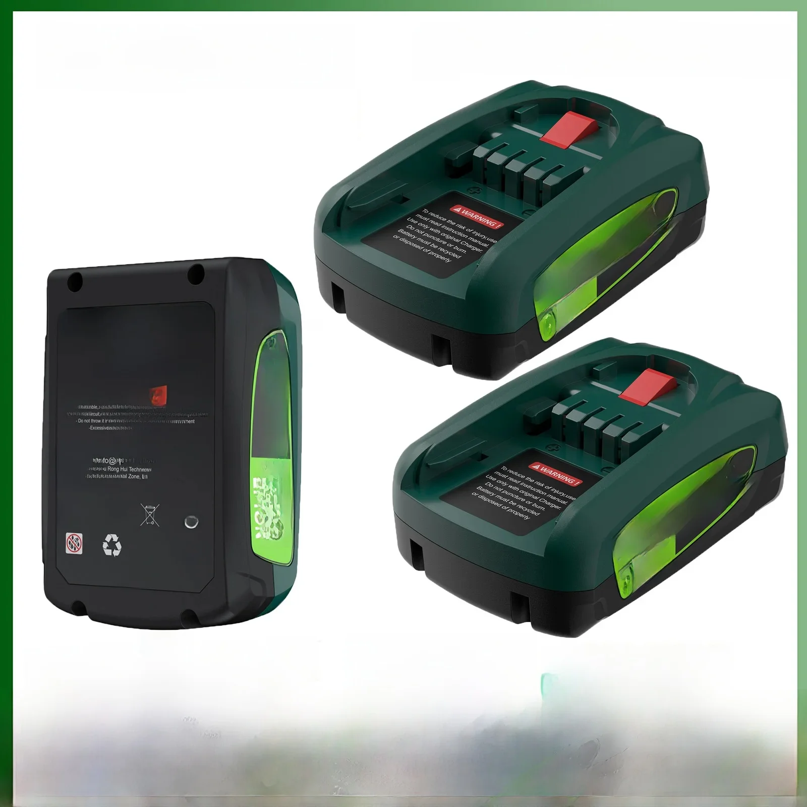 3800mAh batterij voor Bosch PBA 18V vervangende batterij voor Bosch huis en tuin PBA PSB PSR 18V batterij gereedschap AL1880CV AL18815CV - afbeelding 2