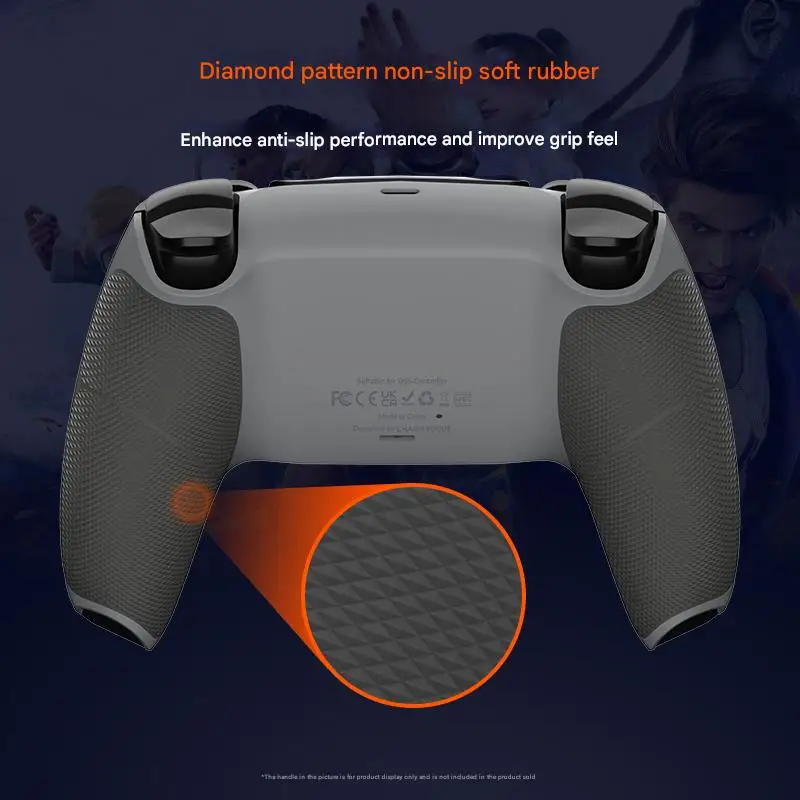 Neu gestaltetes zweifarbiges rutschfestes Bodengehäuse für PS5-Controller, Ersatz für die Modelle BDM-010, 020, 030, 040, 050 – Detail 1