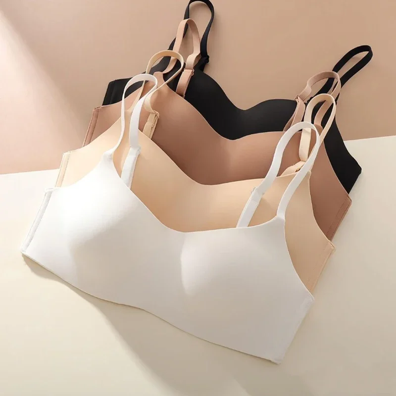 AliExpress Seamless Bras Women Underwear Small Chests Gathered Push Up Bralette Lingerie