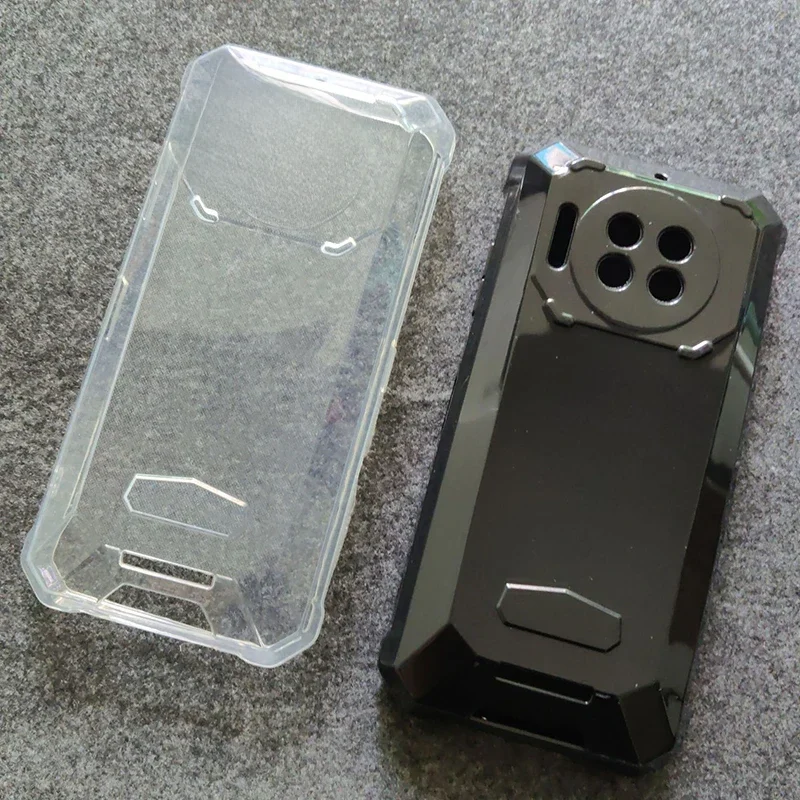Dla Oukitel WP19 Miękkie etui na telefon TPU Czarny przezroczysty silikonowy pokrowiec dla OUKITEL WP19 Oukitel WP 19 Ochronna powłoka Bcak — zdjęcie 2