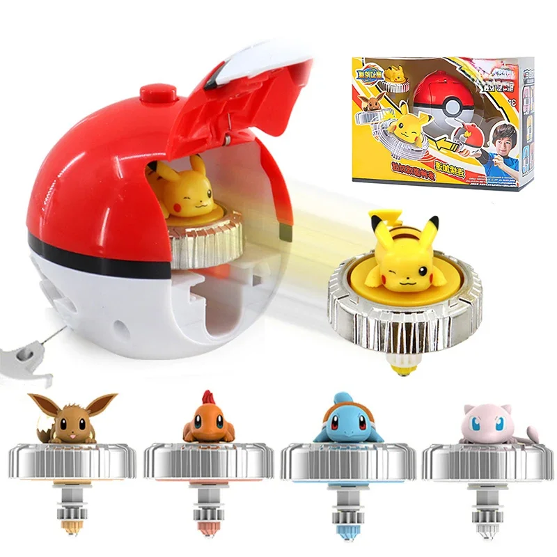 Pokemon Kreisel Actionfigur Pikachu Charmander Squirtle Mew Eevee Elf Ball Gyro Spinner Spiel Sammeln Spielzeug Set Kind Geschenk