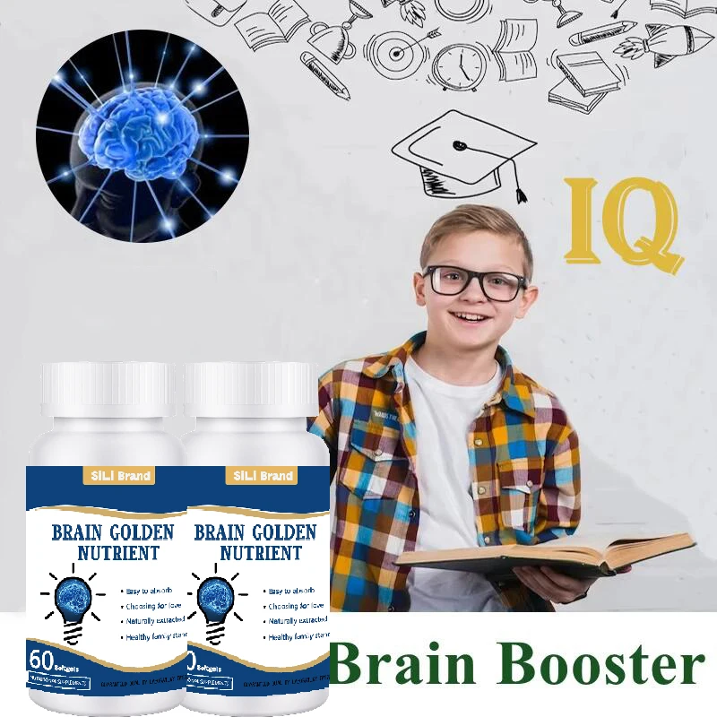 Premium Nootropics Smart Supplement Improve Intelligence Focus Memory & Creativity,Recover Brain Injury IQ Booster Ginkgo Biloba