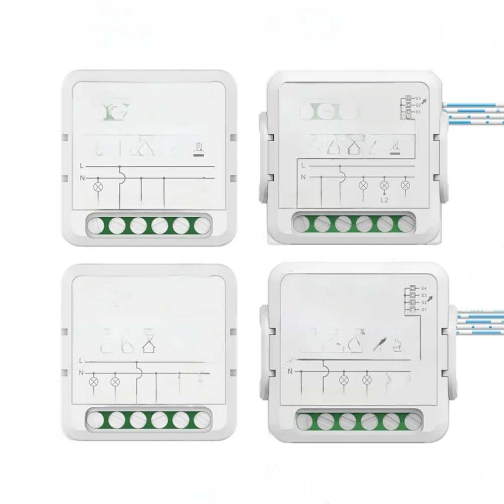1/2/3/4 Gang Tuya WiFi Smart Switch 2-Way Control DIY Mini Breaker Switch Module Voice Works with Alexa Google Smart Life APP — zdjęcie produktu 7