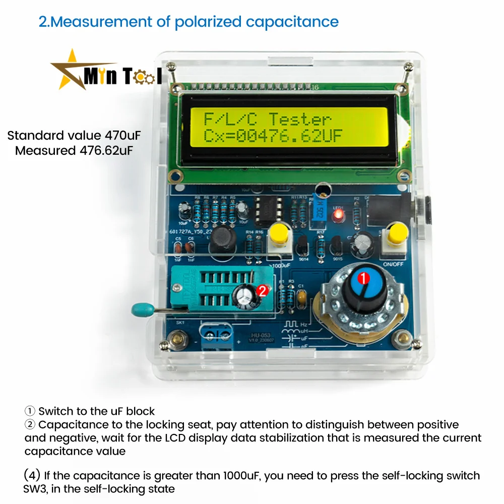 Zestaw Tester próbnik elektroniczny DIY płytki drukowanej do spawania do elektronicznego pomiaru narzędzia do testera triody o pojemności rezystancji