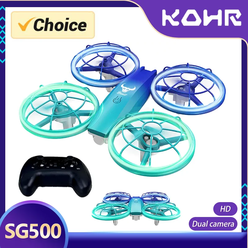 KOHR SG500 nuovo Drone a quattro assi luce fredda con fotografia aerea Tumbling aereo telecomandato resistente alla caduta RC DRONE regali