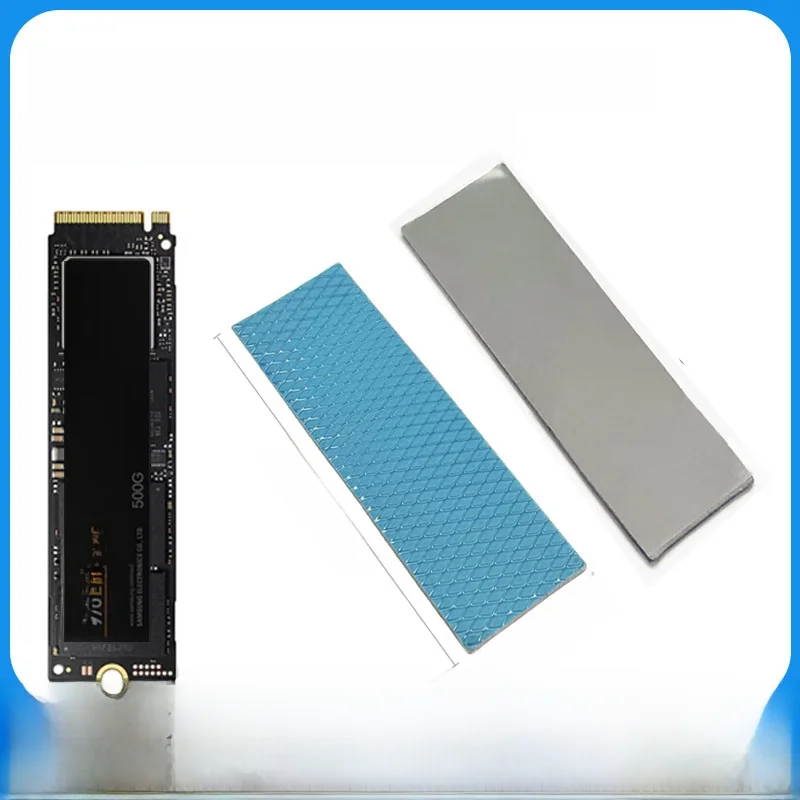 Coussin thermique M.2 21W/mk 70x20mm, tampons thermiques en Silicone, dissipateur thermique Non conducteur, tampon de refroidissement pour ordinateur portable/SSD/CPU/refroidisseur LED