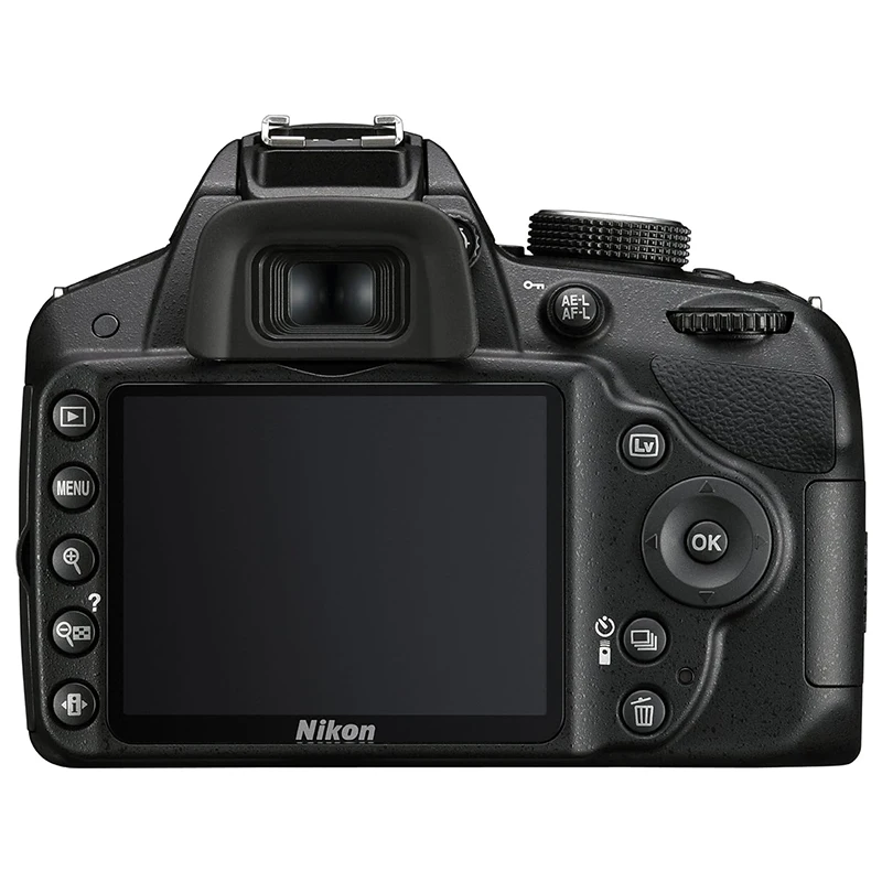 Nikon D3200 Digital SLR Camera Body Only - Black (24.2MP) 3 inch LCD