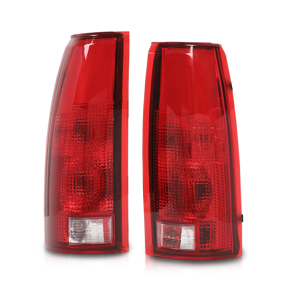 

Комплект из 2 задних фонарей (без ламп) с красными линзами для Chevrolet C1500 1988-1998 годов, левая и правая стороны, 5977868-Pfm, 5977867-Pfm, галогенные