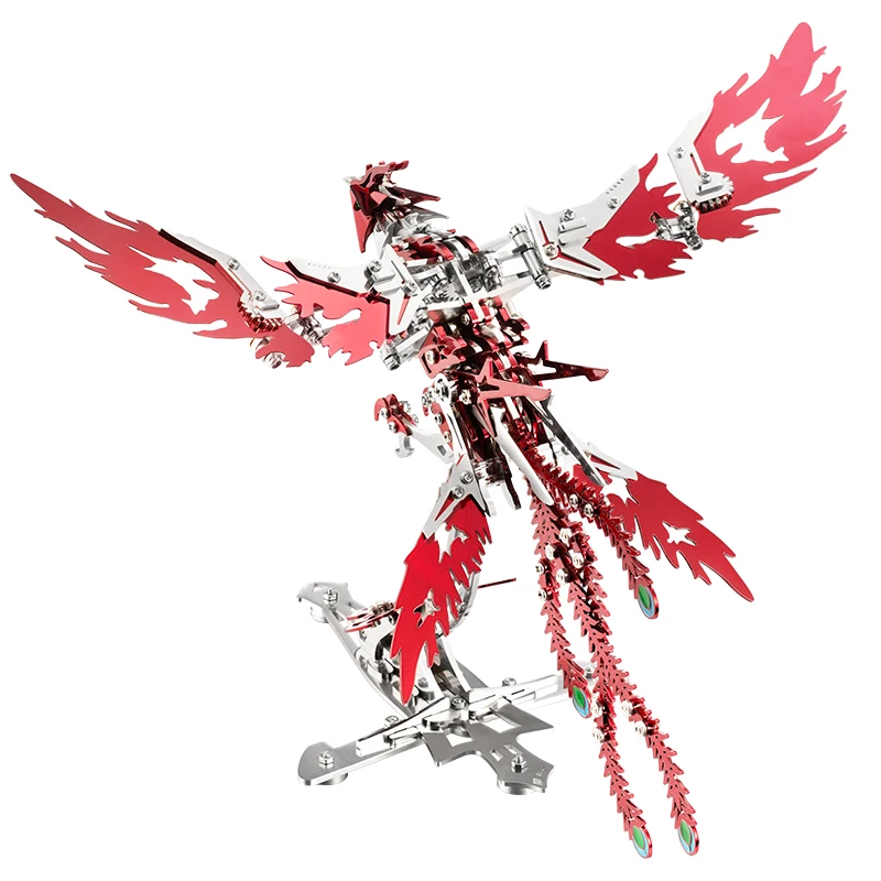 Puzzle 3D Punk Mechanical Phoenix DIY Assembly Metal Model kit for Children Jigsaw Puzzles for Adults Personalized Gift