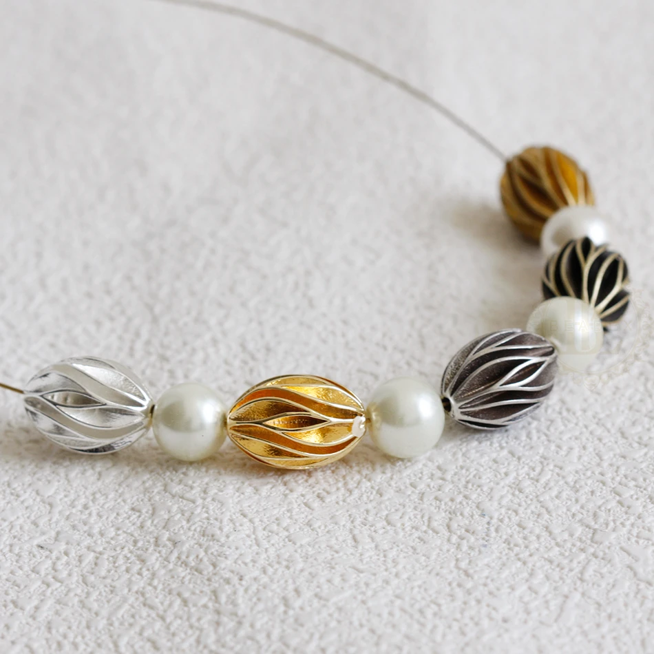 DIY Supply-قطعة واحدة من العثور على النحاس الصلب المطلي الممتاز - فاصل بيضاوي (4912C)