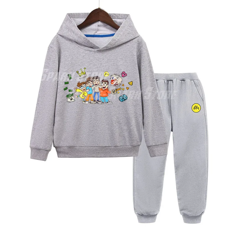 Влад Бумага А4 Children Hoodie Suit Streetwear Cotton A4 Vlad  Kids Clothing Sweatshirts Spring Autumn Boy Girl Hoodies Pullover