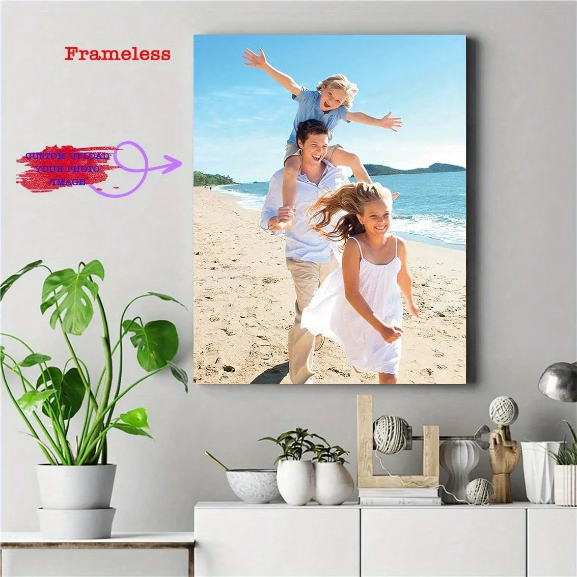Personalisierte individuelle Leinwanddrucke, Foto, individuelles Poster für Familienleben, Haustiere, Anime, Geburtstage, Hochzeiten, Landschaft, Heimdekoration, Geschenke