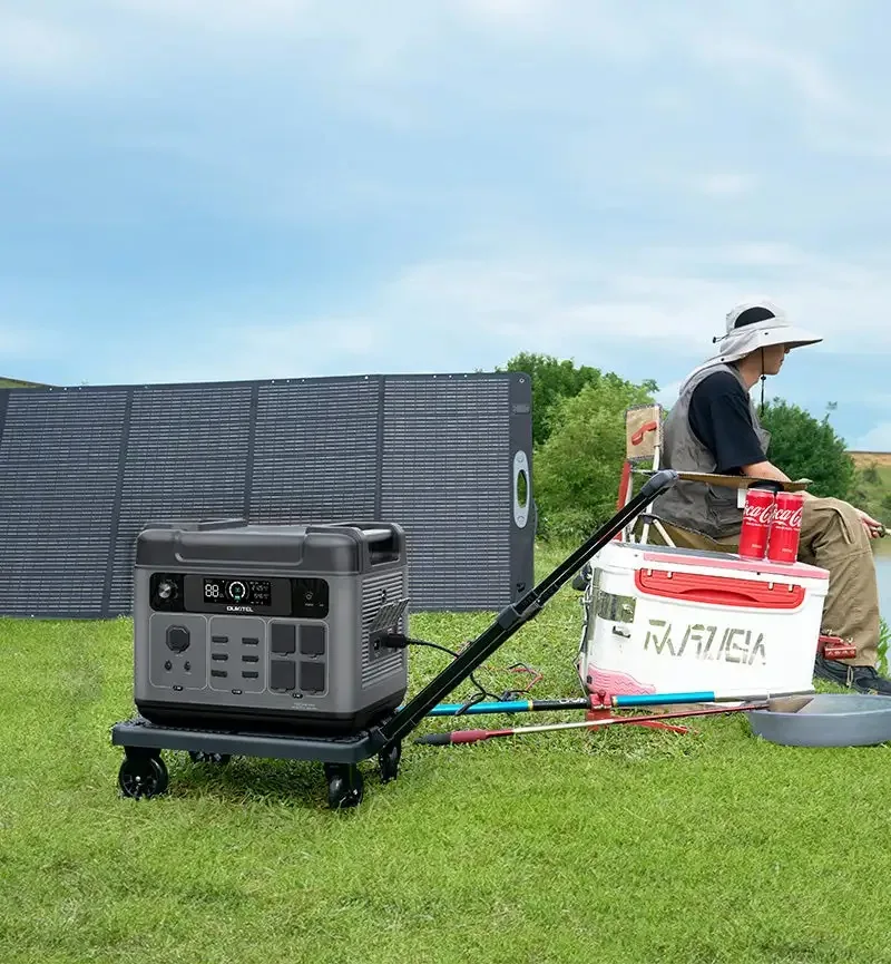 Generador Solar portátil P2001 Plus, batería de respaldo de 2400WH, 6 salidas de CA, carga rápida para Camping y uso doméstico