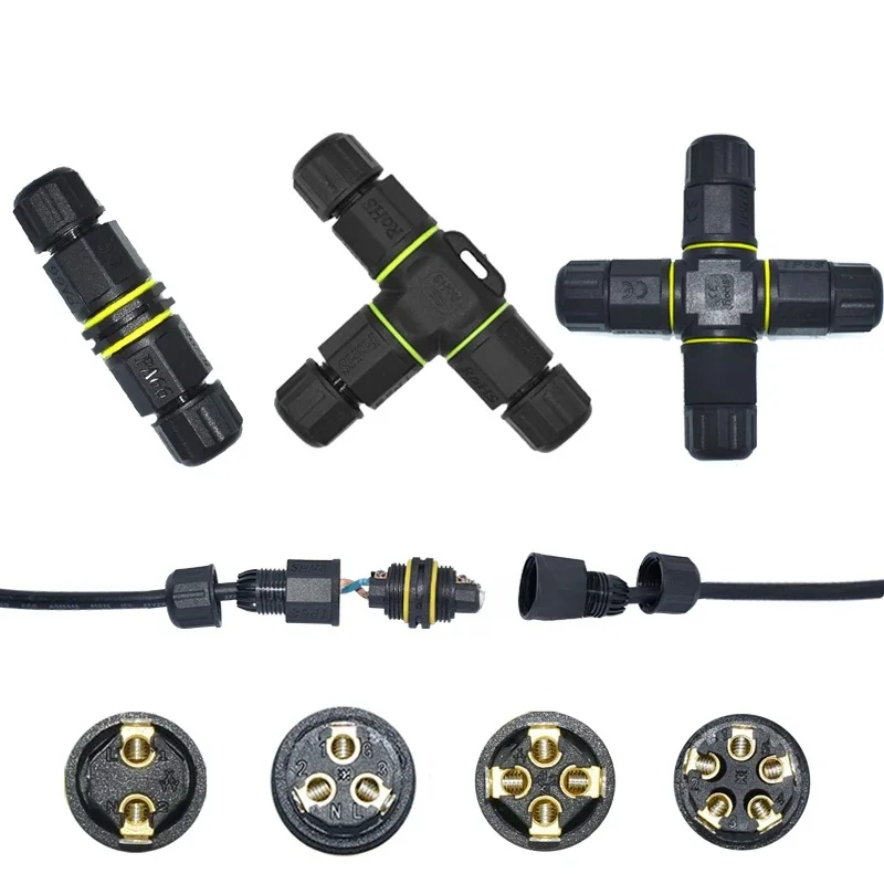 IP68 M20 2/3/4/5-pins schroefterminal waterdichte elektrische connector - maritieme apparatuur en bedrading van de aansluitdoos voor buiten - afbeelding 2