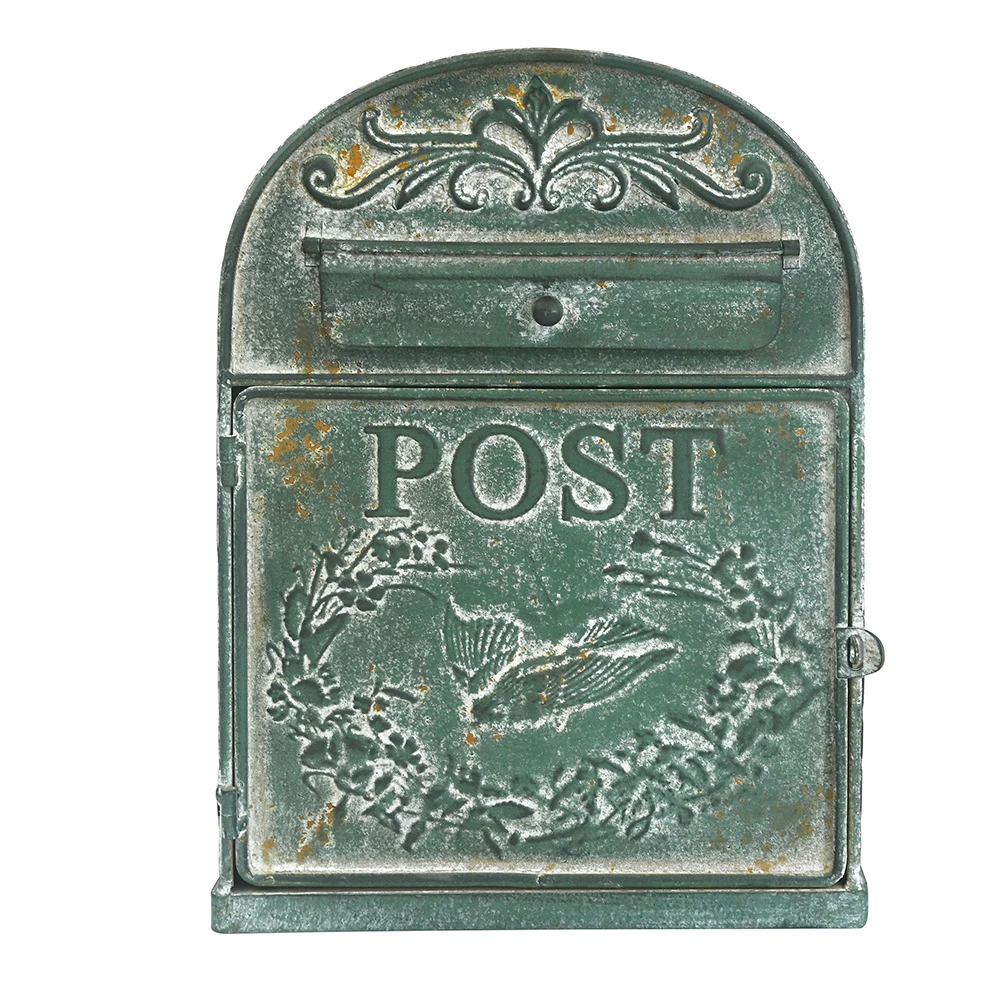 Farmhouse Post Decoration Crafts Mailbox Post VintageOutside Mailboxes Wall Mounted Post Box Mailboxes Letter Box Metal