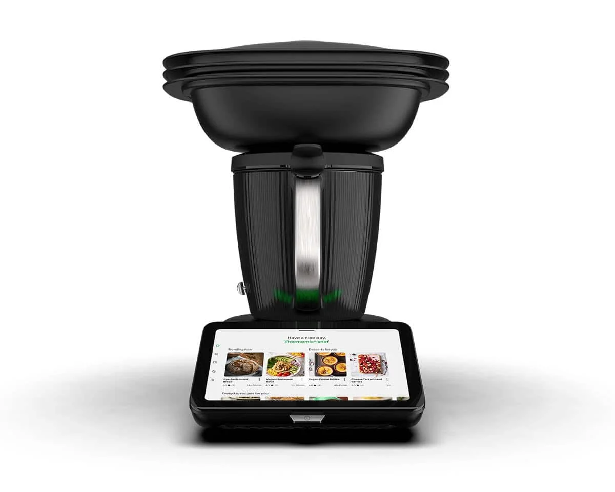 

БЫСТРАЯ ПРОДАЖА НА НОВЫЙ Thermomix-TM7-продукт-фото-передний-view-with-varoma EXTRA
