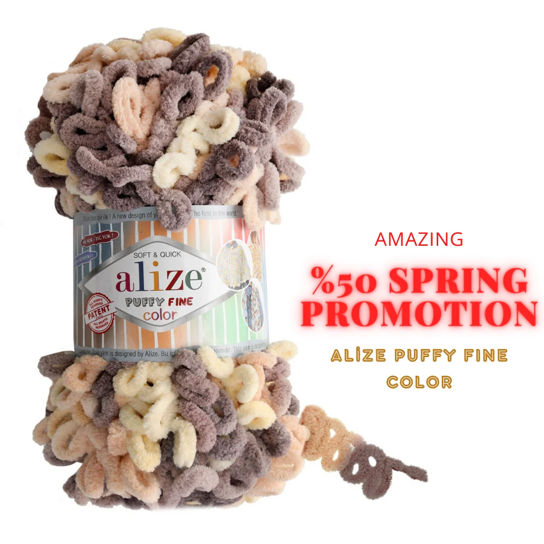 Alize buffy Fine Color 100% Micro poliestrowe z miękkiego aksamitu nieporęczne Amigurumi z dzianiny dla lalek Tricotin DIY Loop Tricotin