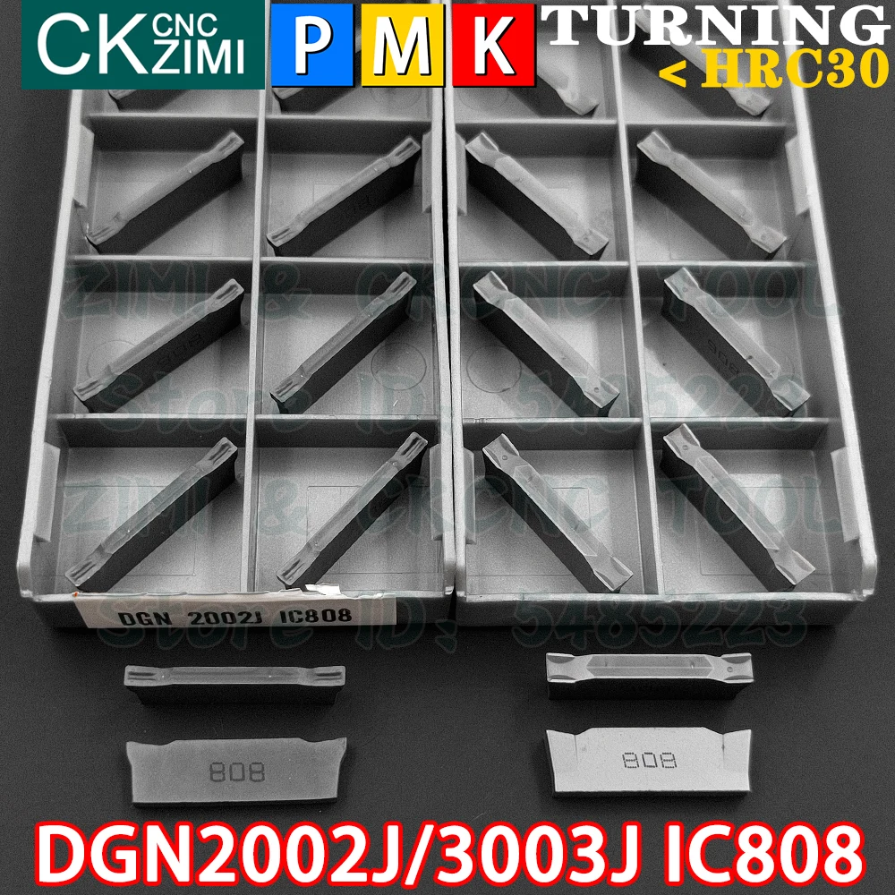 DGN2002J IC808 DGN3003J IC808 Carbide Inserts Cutting Grooving Inserts Tools DGTR CNC Parting Metal Lathe Milling Turning Tools