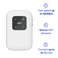 3G/4G Lte Router Wireless WiFi Modem Portable eSIM WiFi Hotspot 4G Pocket Mifi LTE CAT4 router with 2700mah