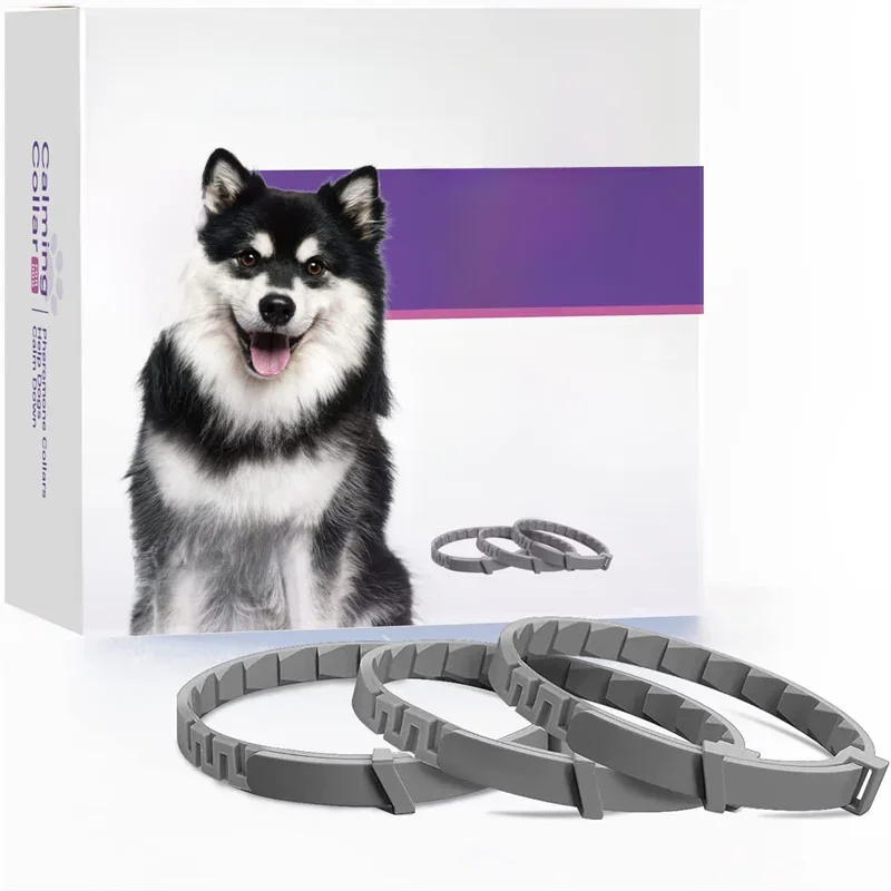 Neue 38/62cm Haustier beruhigende Halsband Katze und Hund lindern Angst schutz einziehbare