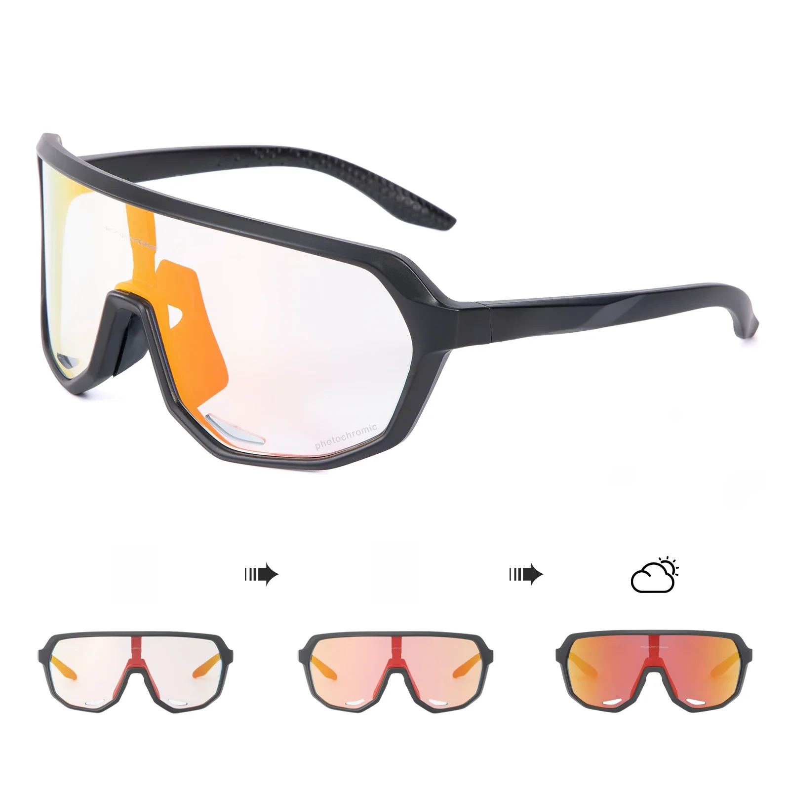 AliExpress kapvoe Kapvoe Cycling Glasses Photochromic MTB Road Bike Glasses UV400 Protection Sunglasses Ultra-light Sport Safe Eyewear Equipment
