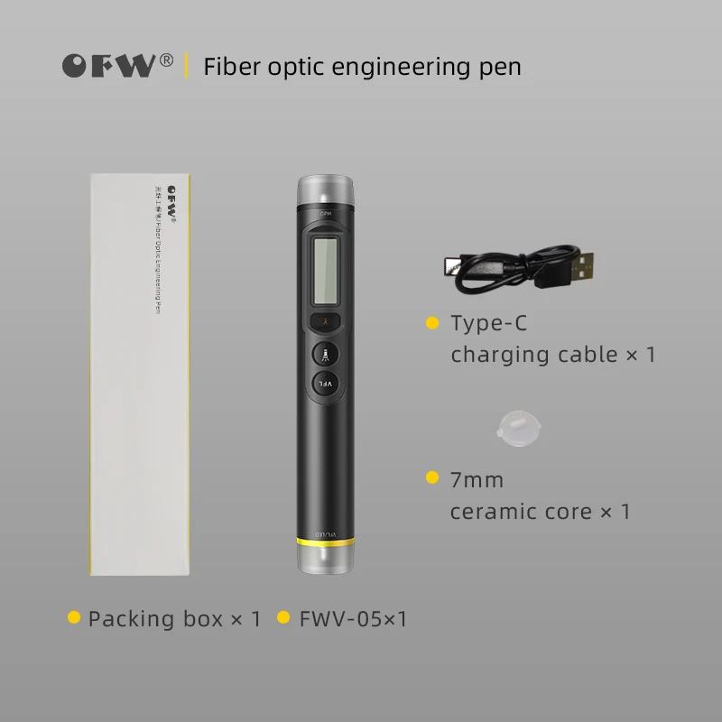 OFW 20/30mW Visual Fault Locator FWV-05 เครื่องทดสอบไฟเบอร์ออปติก Optical Power Meter OPM VFL