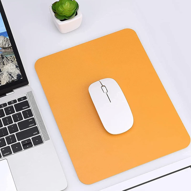 Double Side Leather Mouse Pad Mice Mat Non-Slip Leather Pads Waterproof for Office and Home