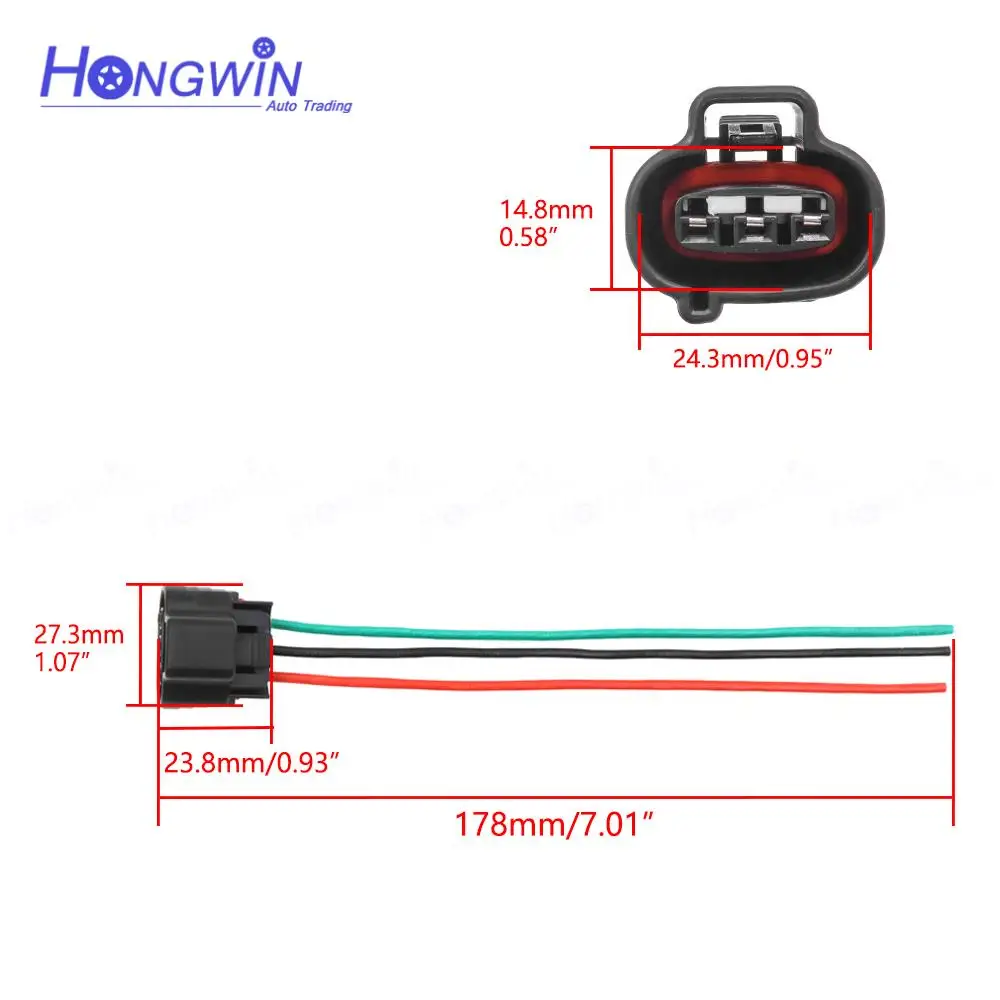 Connector 3pin Idle Air Control IAC Valve Harness Wiring Plug For Toyota Chevrolet Honda 22270-0D030 22270-75050 16022-PWA-G01