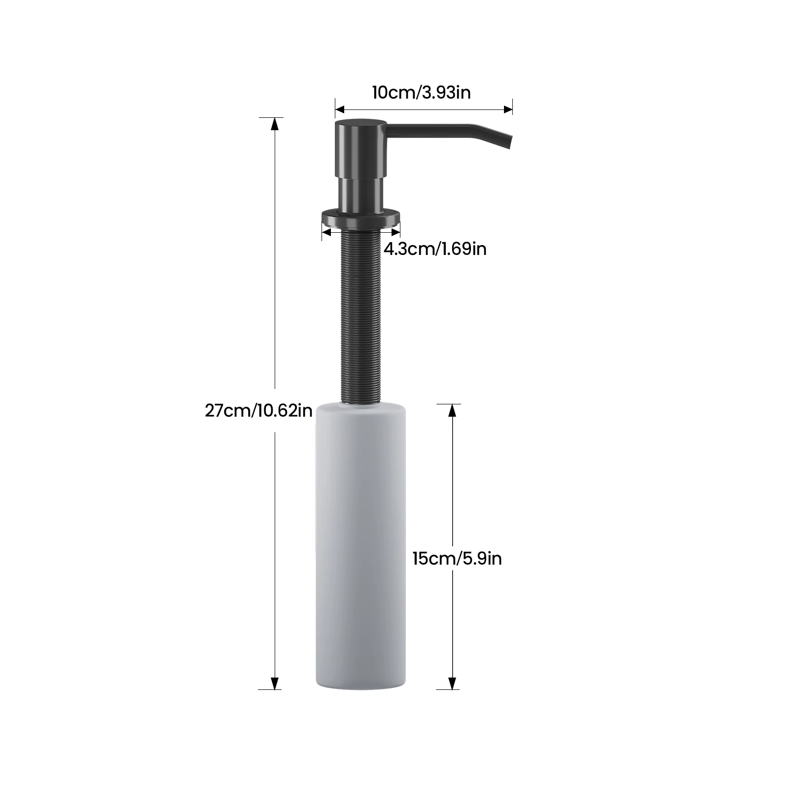 Integrierte große Einzel-Spülbecken-Küchenspüle aus Edelstahl mit Wasserfallarmatur, digitaler Temperaturanzeige, komplettem Set mit Seifenspender und Zubehör für Zuhause, Restaurant und Hotel – Detail 8