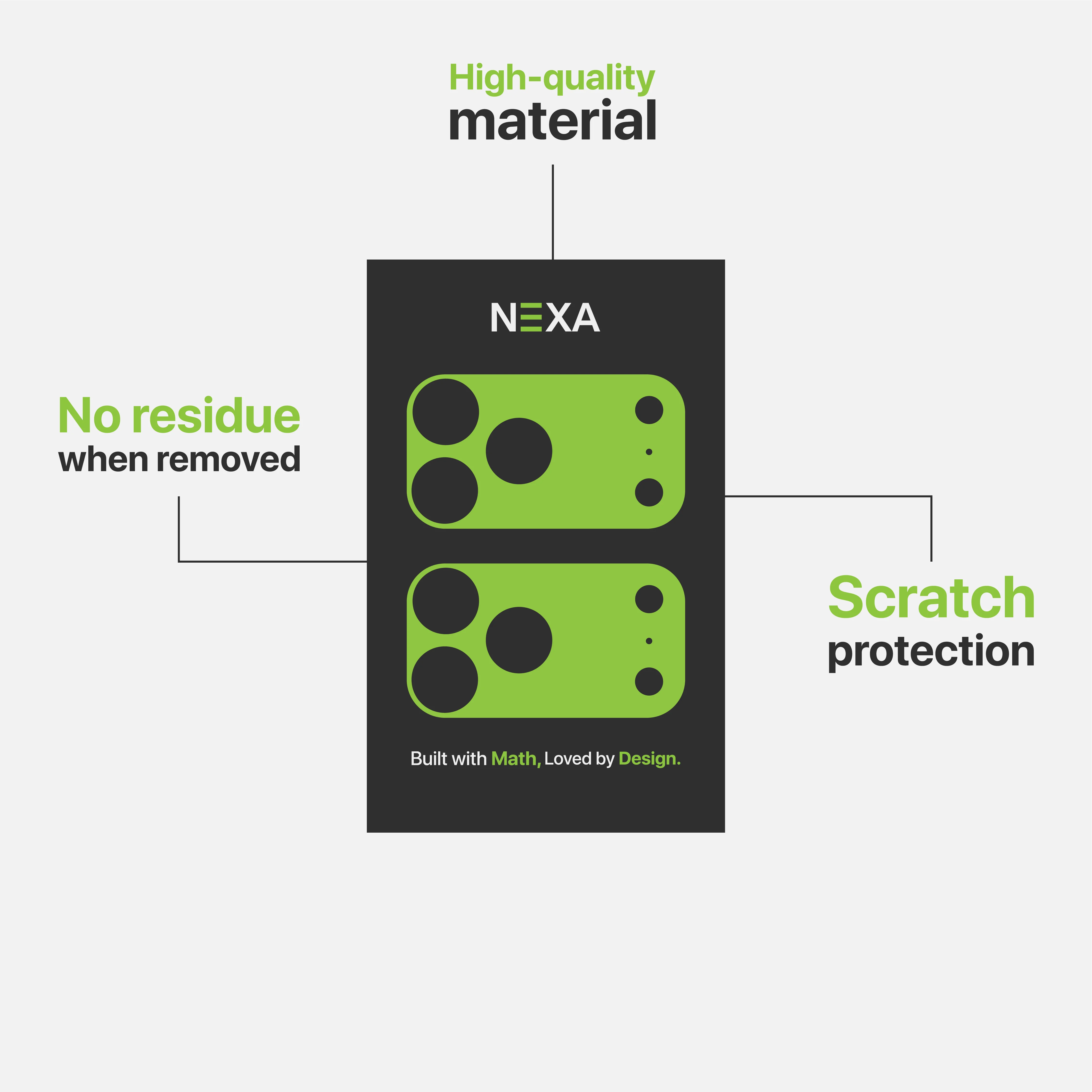 Nexa Skins غلاف كاميرا رفيع للغاية لهاتف iPhone 17 pro / pro Max - غلاف دقيق CAM033 #6