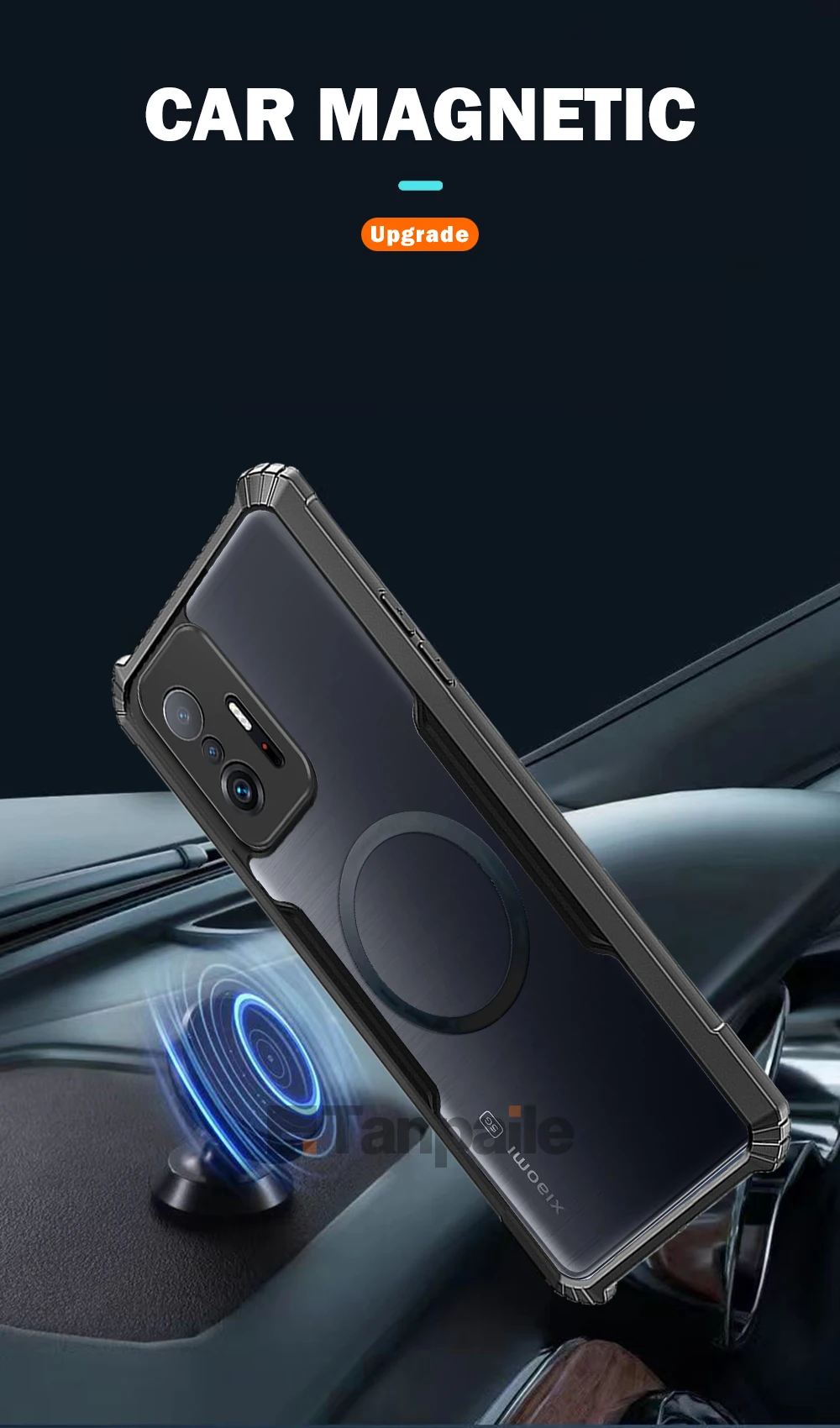 Ultra Thin Magnetic Case For Xiaomi 11T 12T Pro Mi 10T Mi12T Mi11T