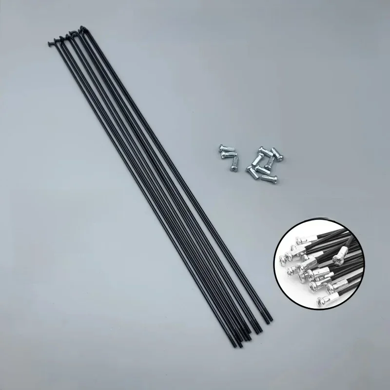 AliExpress 289mm Length Spoke Bicycle Spoke Steel Wire Bar Mountain Bike Road Bike Bar Stroller Folding Car Steel Black Bicycle Accessories