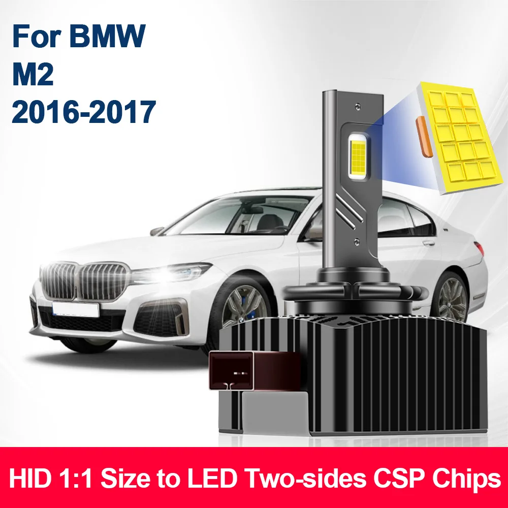 For BMW M2 2016 2017 LED D1S Headlight Canbus Auto Bulbs Two-sided 110W Car Head Lamp 1:1 HID Size 6000K 12V