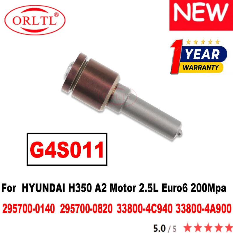 

ORLTL G4S011 G4 Series Common Rail Nozzle g4s011 For DENSO Injector 295700-0140 295700-0820 33800-4C940 33800-4A900 338004A900