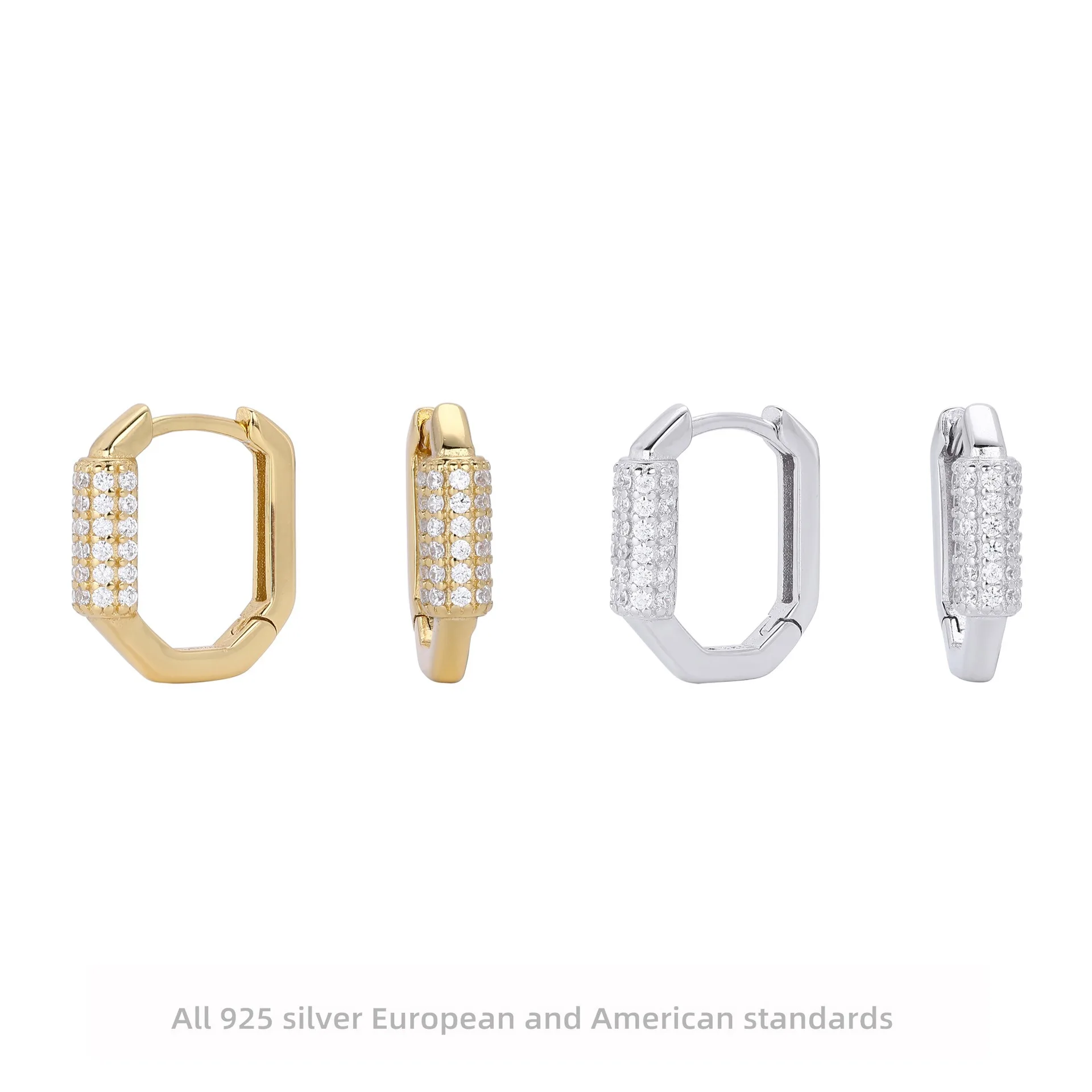 

Манжеты из стерлингового серебра 925 пробы, минималистичные шикарные ювелирные изделия, уникальные изящные серьги-кольца, модный стиль Instagram для женщин