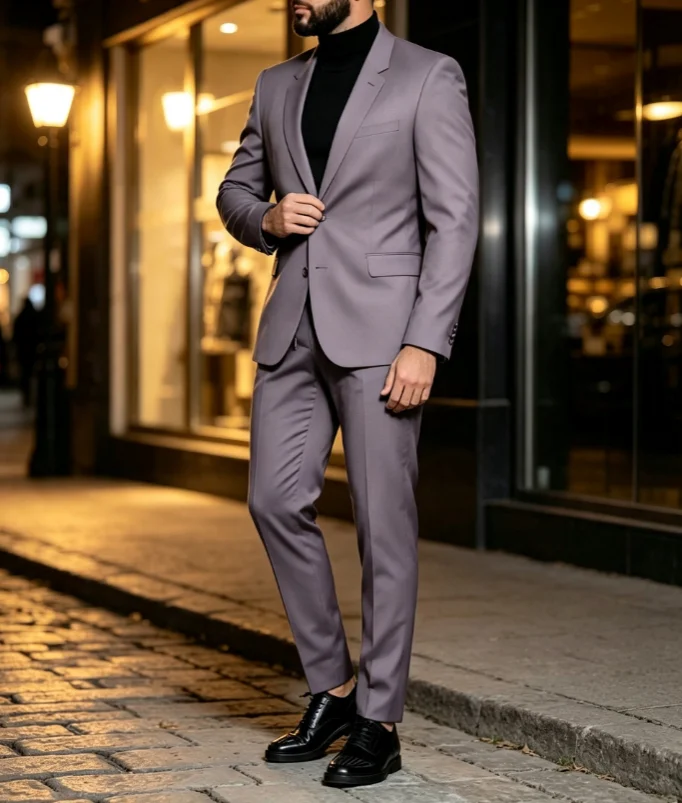 Wedding Bridegroom Dark Green Two Buttons Costume Homme Slim Fit Men Suits Masculino Terno Tuxedo Groom Prom Blazer 2 Pieces