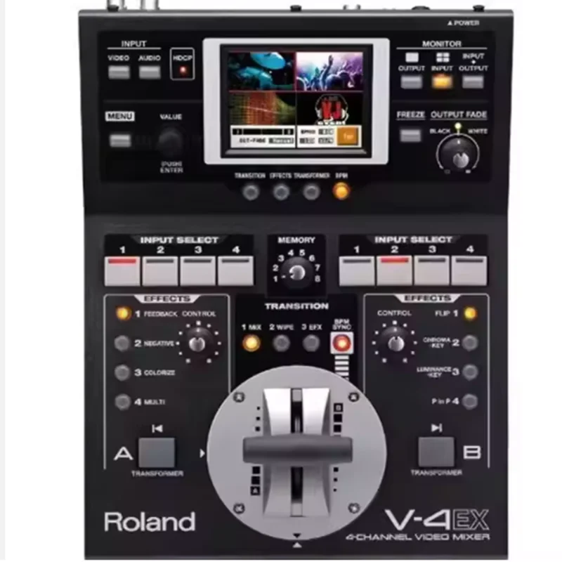 HIGH QUALITY Grade V-4EX Four Channel Digital Video Mixer with Effects OEM Customizable