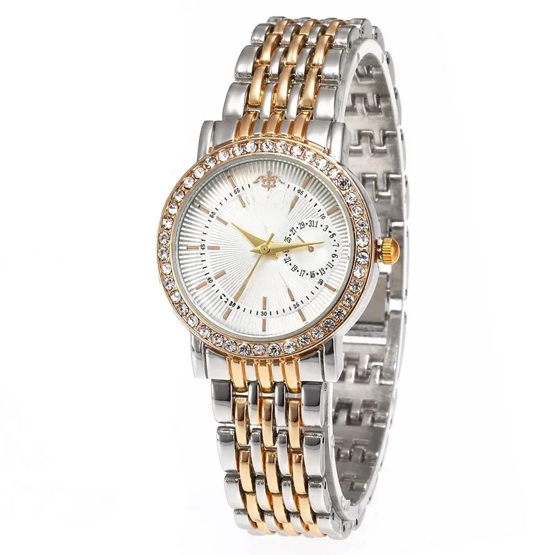 Nouveau luxe exquis femmes montre à Quartz affaires mode décontracté rond strass montre à Quartz cadeau pour amis famille Relogio